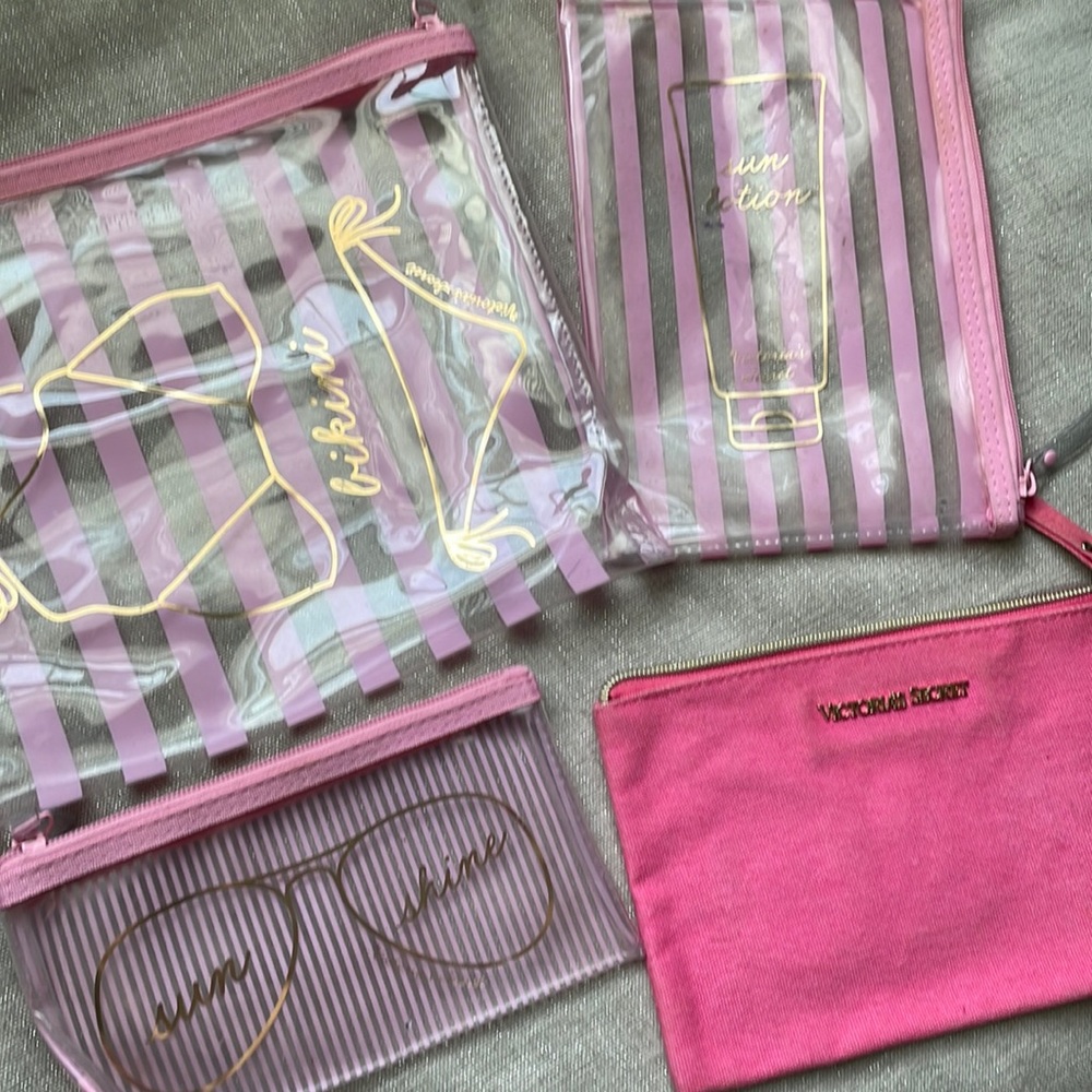 New Victoria’s Secret, set up for travel bags. Sunglasses bathing suit cosmetic
